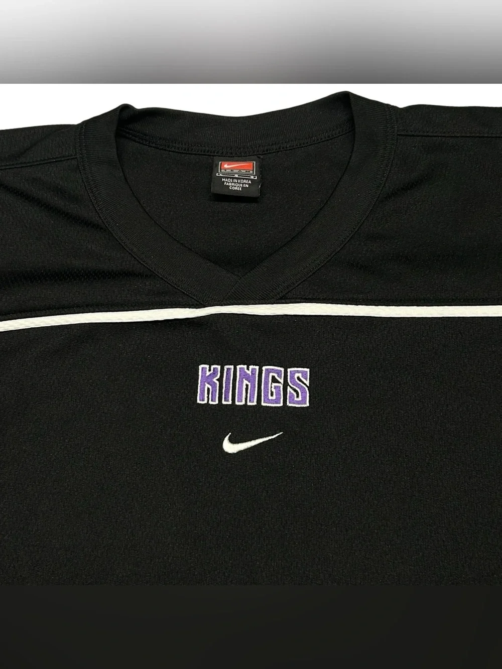 Sacramento Kings Nike Mens Size L Shirt NBA Fan Activewear Game Day Gear